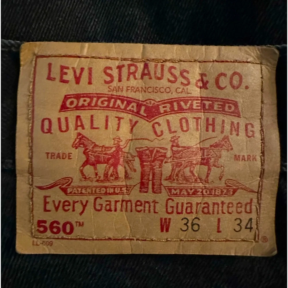 Levi Strauss - Black - Jeans - loose Fit - Tapered Leg - Picture 1 of 7